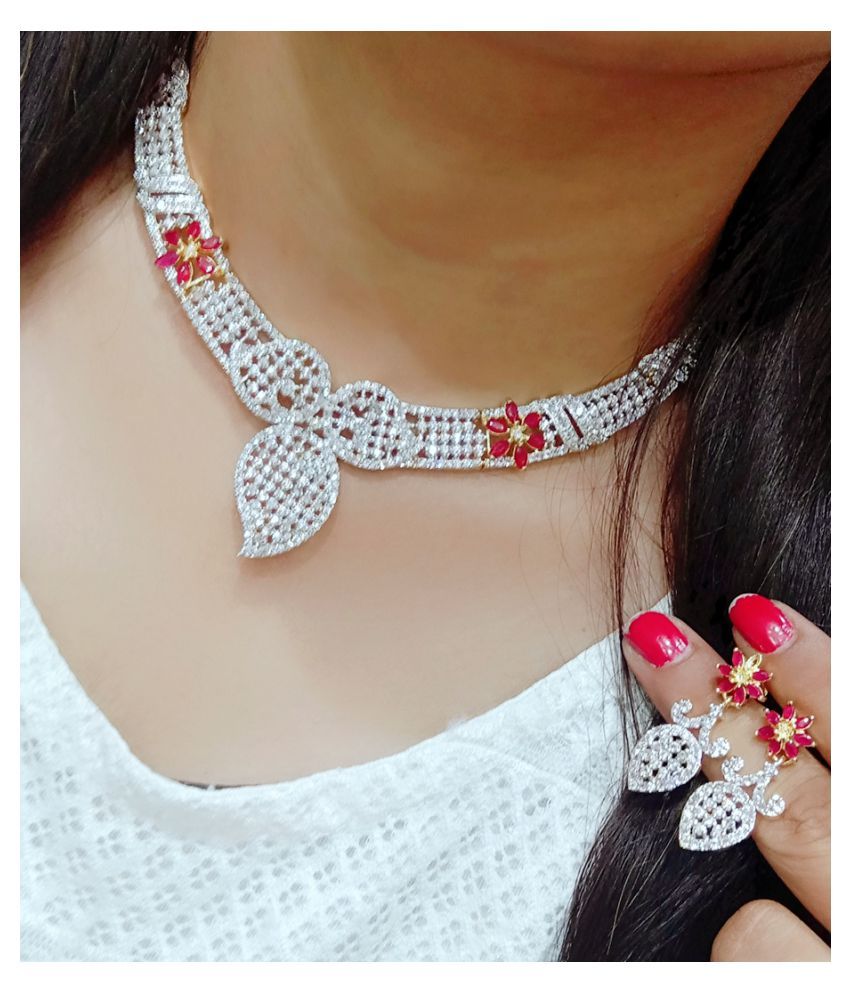 Ladymania alloy golden choker discount