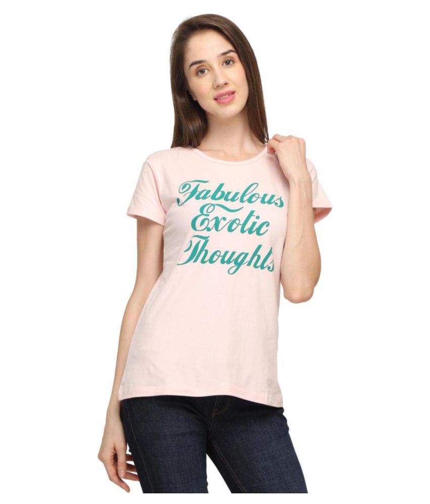 Buy cott&cute Cotton Pink T-Shirts Online at Best Prices in India ...