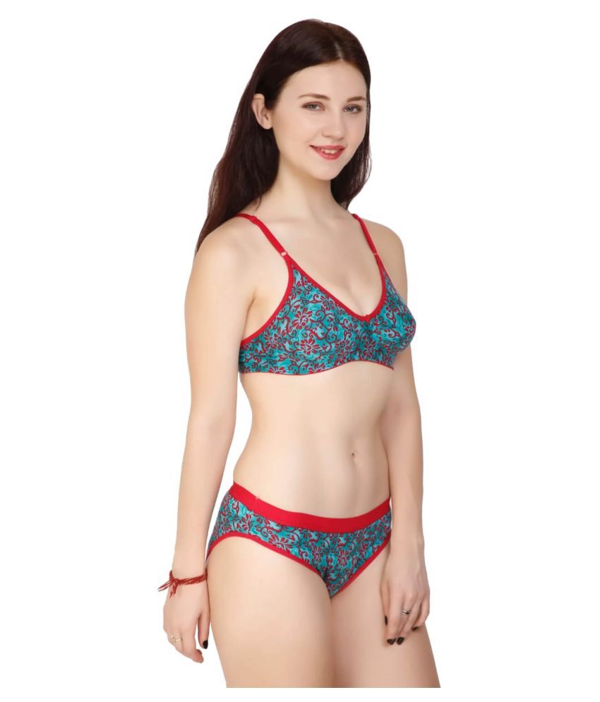 Buy Fashion Comfortz Cotton Bra And Panty Set Online At Best Prices In