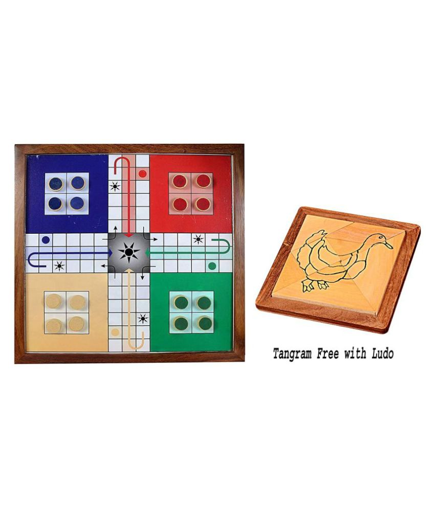 Ludo Travel Board Game with Tangram 7 parts. Buy