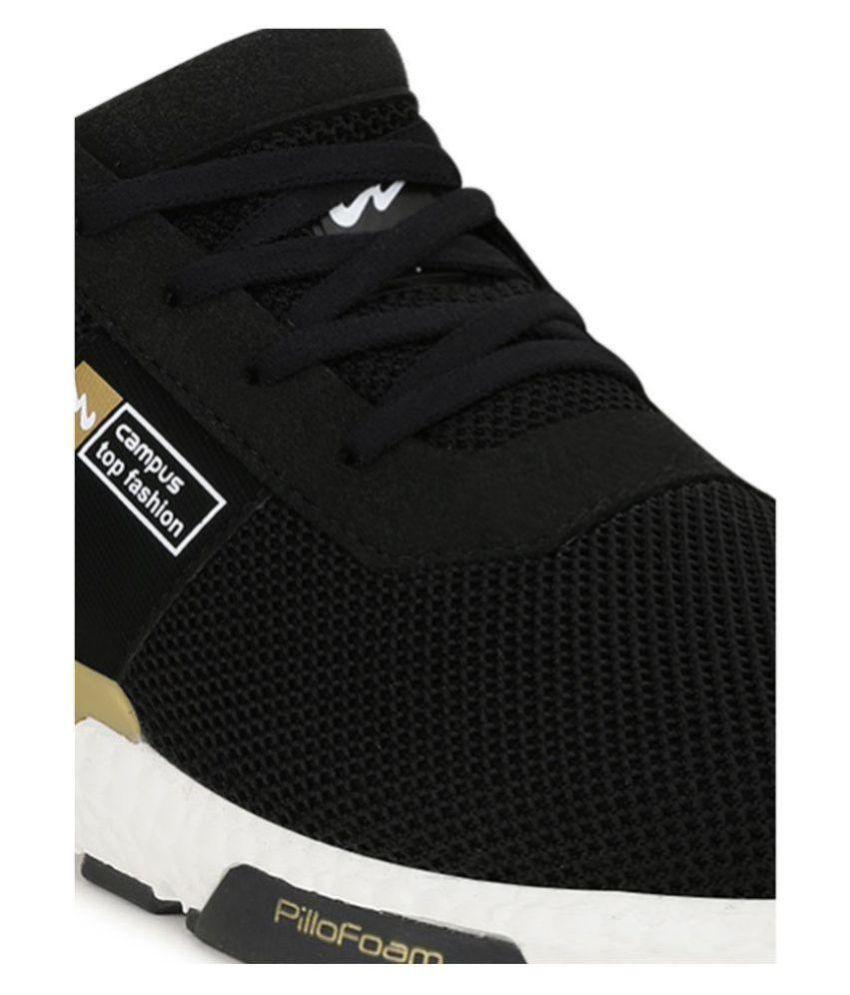 campus brave black running shoes