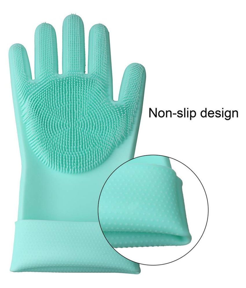 GUI Cleaning Gloves Rubber Large Cleaning Glove 2 dishwashing gloves