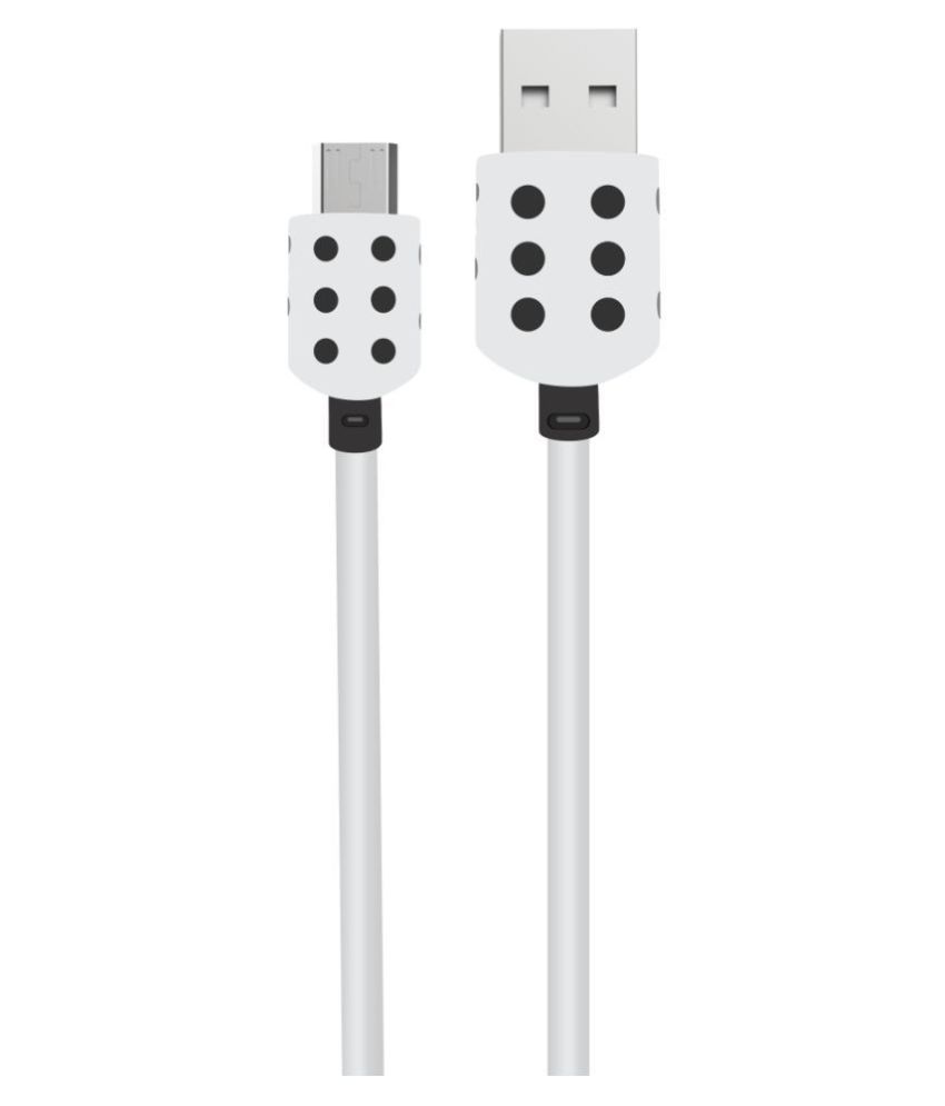 Portronics USB Data Cable White 1 Meter All Cables Online at Low Prices Snapdeal India