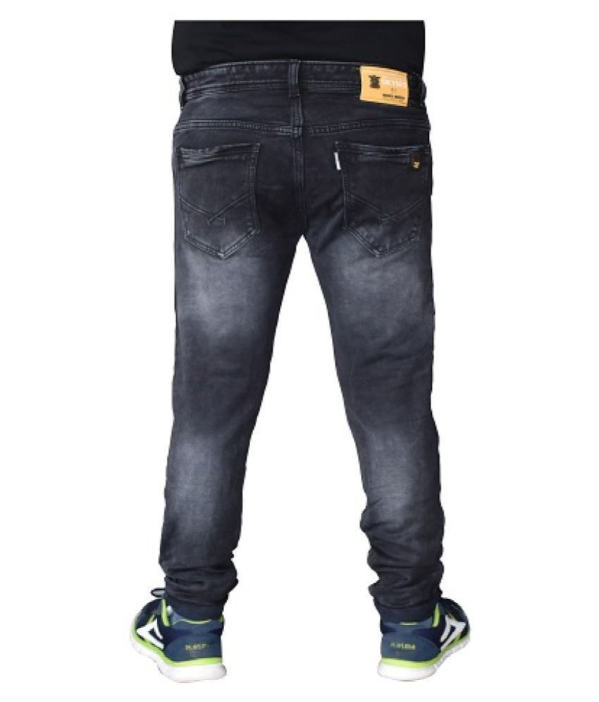 baggy dark grey jeans