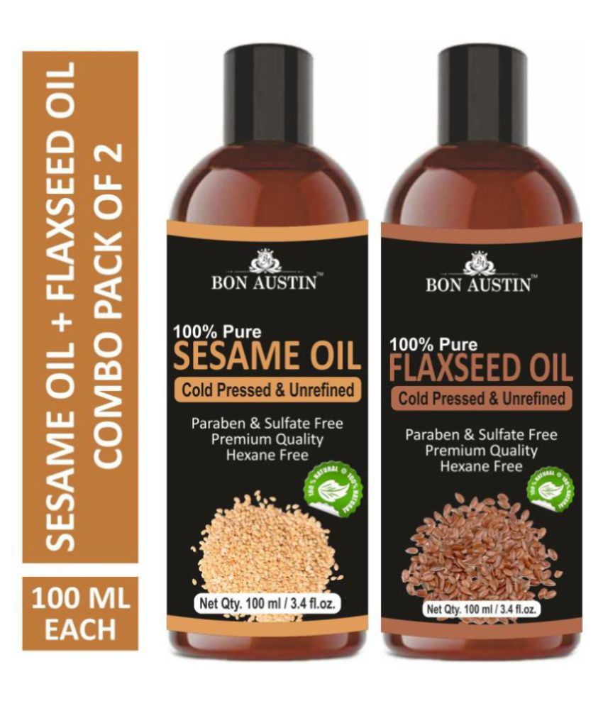     			Bon Austin Premium Sesame Oil & Flaxseed Oil 100 mL Pack of 2