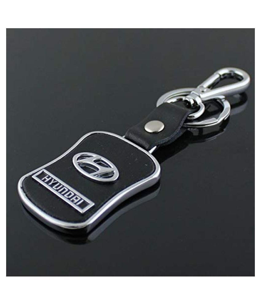 High Quality Zinc Alloy Genuine Leather Car Logo Key Chain Fit for