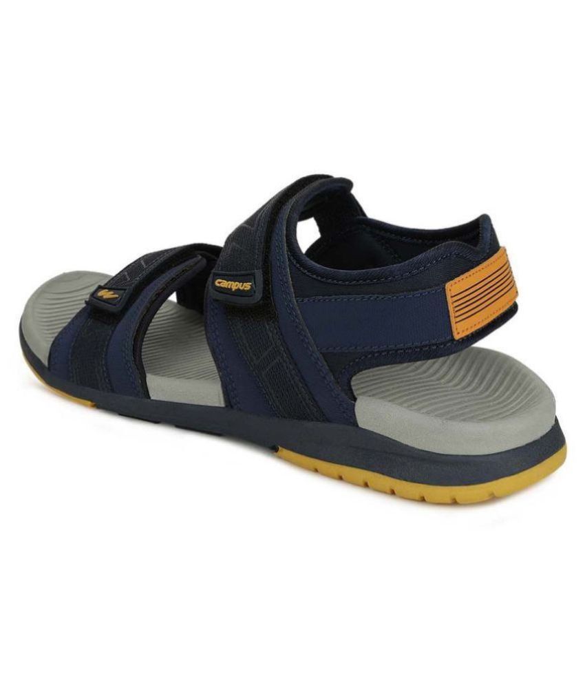 Campus Navy Synthetic Floater Sandals - Buy Campus Navy Synthetic Floater Sandals Online at Best 