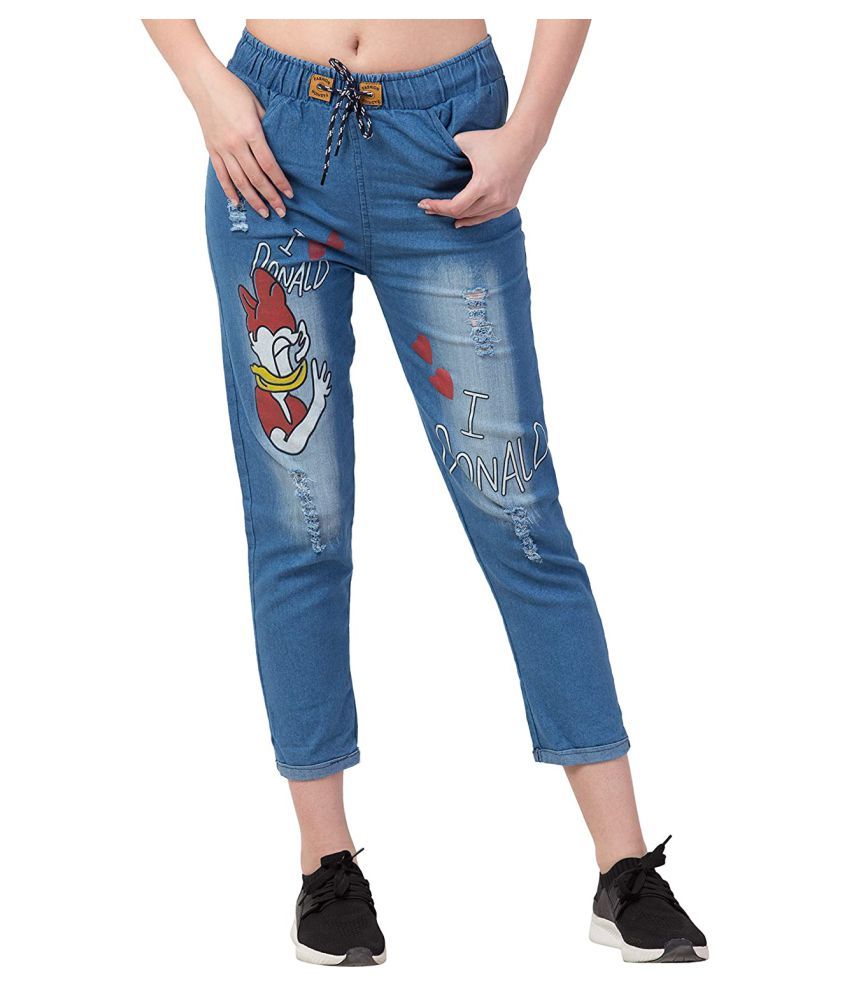 blue denim jeggings