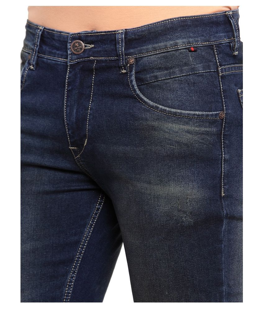 Cantabil Blue Slim Jeans - Buy Cantabil Blue Slim Jeans Online at Best ...