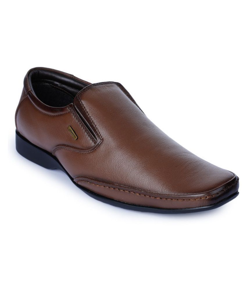     			Liberty Slip On Genuine Leather Brown Formal Shoes