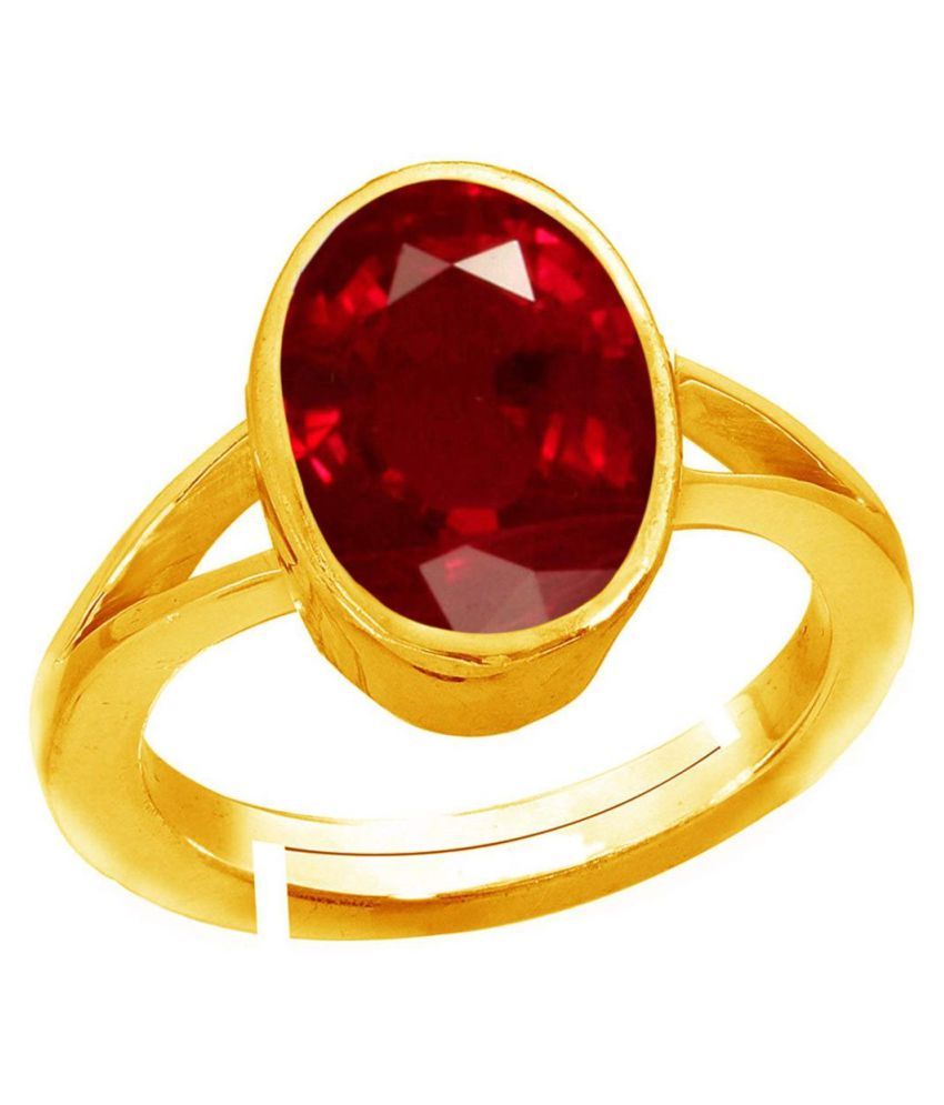 7.25 Carat Red Ruby Ring Original Natural and Certified Oval Cut