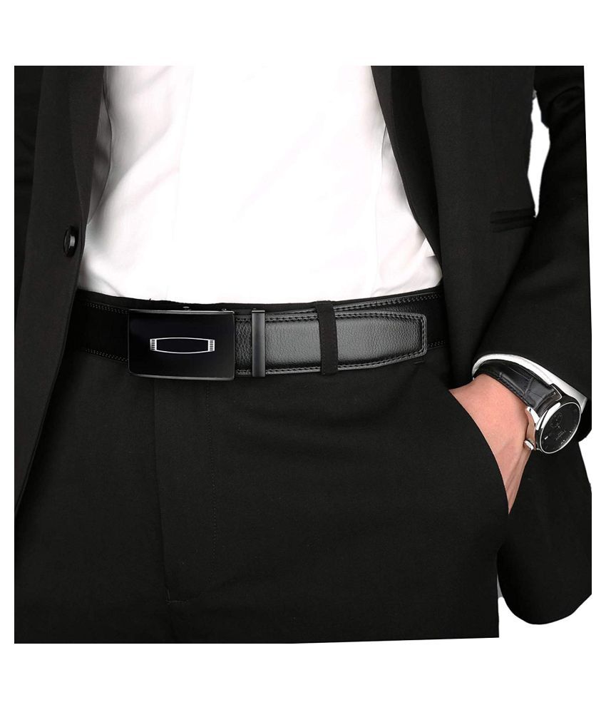 BULL BERRY Black PU Formal Belt: Buy Online at Low Price in India ...