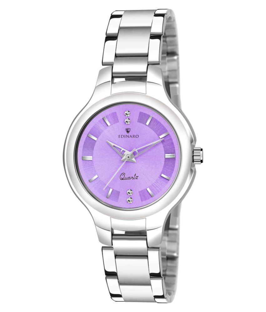     			EDINARO Stainless Steel Round Womens Watch