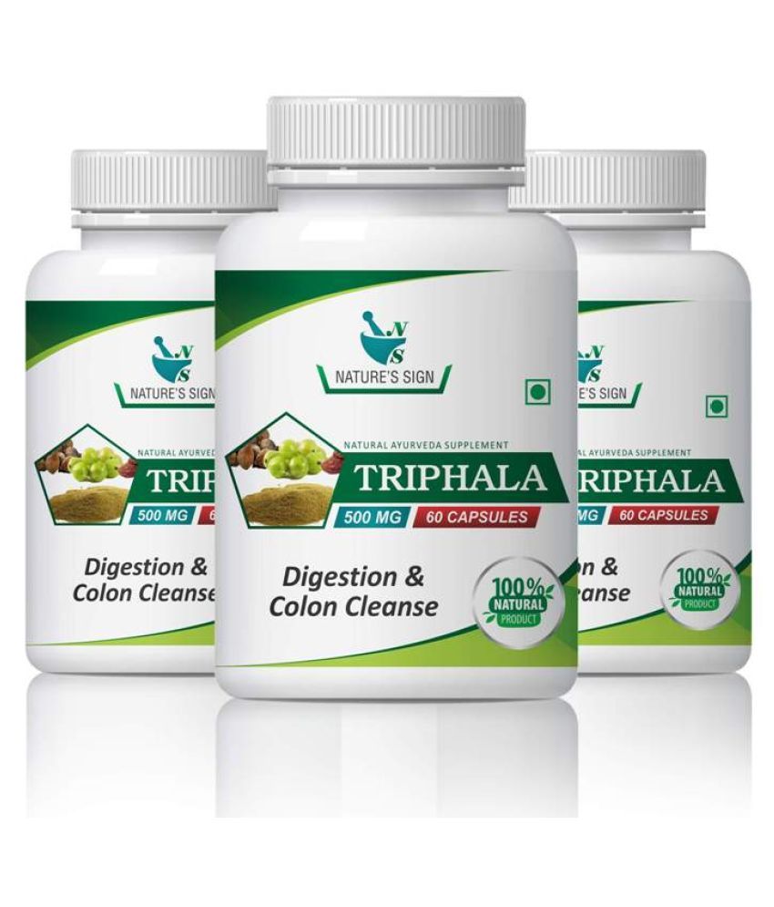 Nature's Sign Triphala Digestion & Colon Cleanse 1 gm Buy Nature's