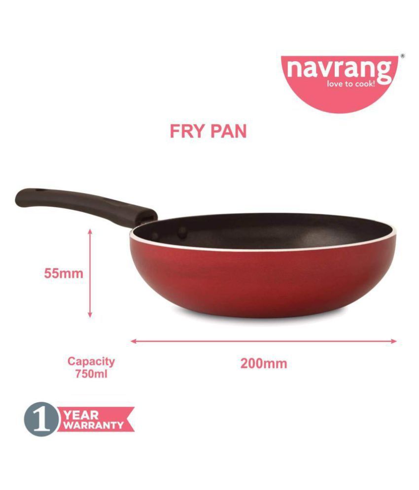 Navrang Small NonStick Aluminum Fry Pan 20 cm 750 mL Buy Online at