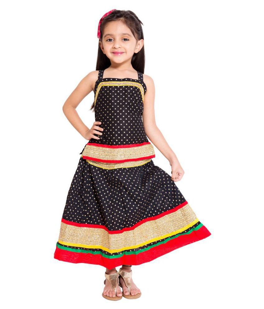 DIAMO Pure Cotton Jaipuri Rajasthani Polka dot Block Print Baby Girls ...