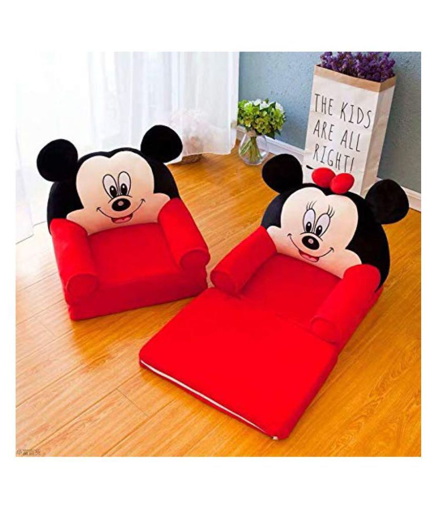 daa best baby favourite mickey sofa cum bed and chair for kids comfort