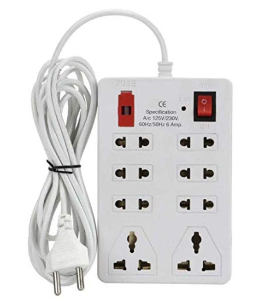 Buy Extension Cord 8 Socket Extension Board Online at Low Price in