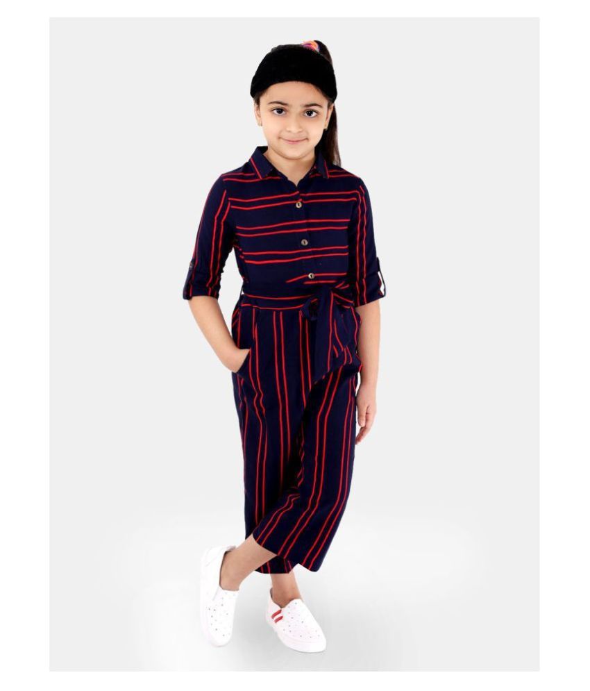 Striped Girls Jumpsuit - Buy Striped Girls Jumpsuit Online At Low Price ...