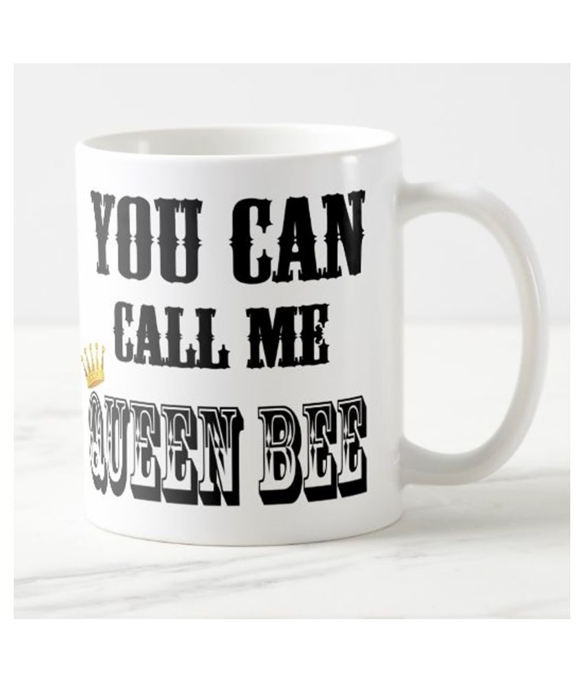 Getexciting Call Me Queen Bee Ceramic Coffee Mug 1 Pcs 325 ...