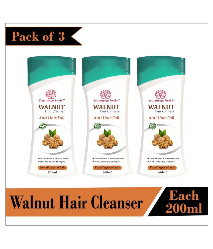 Soundarya Herbs Walnut Hair Cleanser For Anti Hair fall Shampoo 200 mL ...