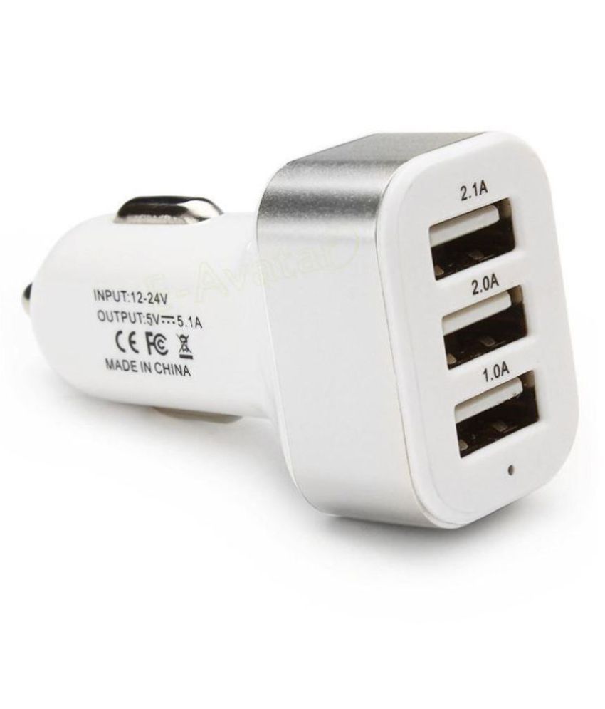Squina Car Mobile Charger charger 3 usb Multicolour