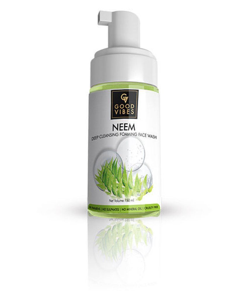 good vibes deep cleansing face wash