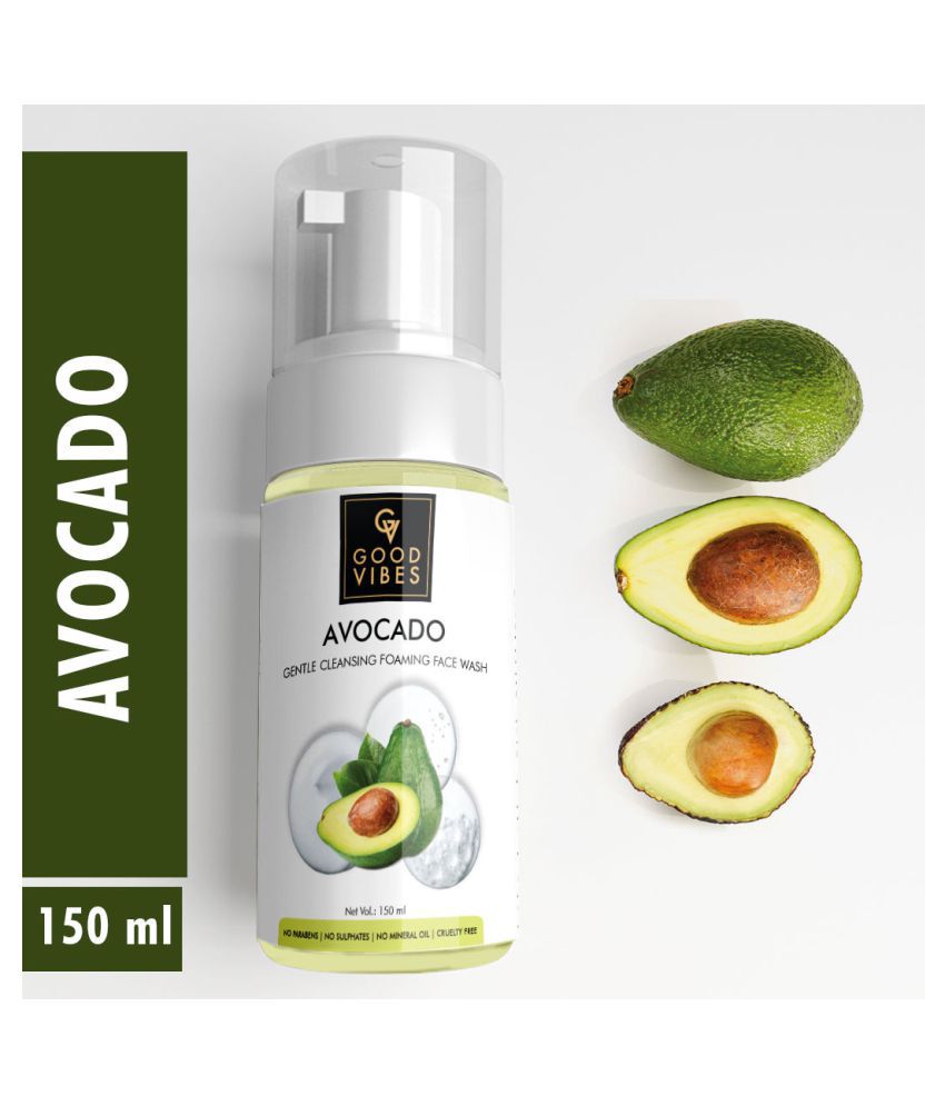 Good Vibes Gentle Cleansing Foaming Face Wash - Avocado (150 ml): Buy ...