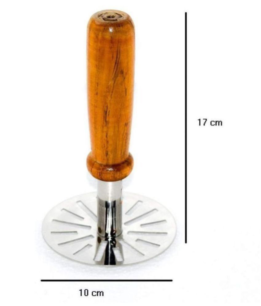 Wooden Masher for mashing potatoes for Pav Bhaji/Vegetable