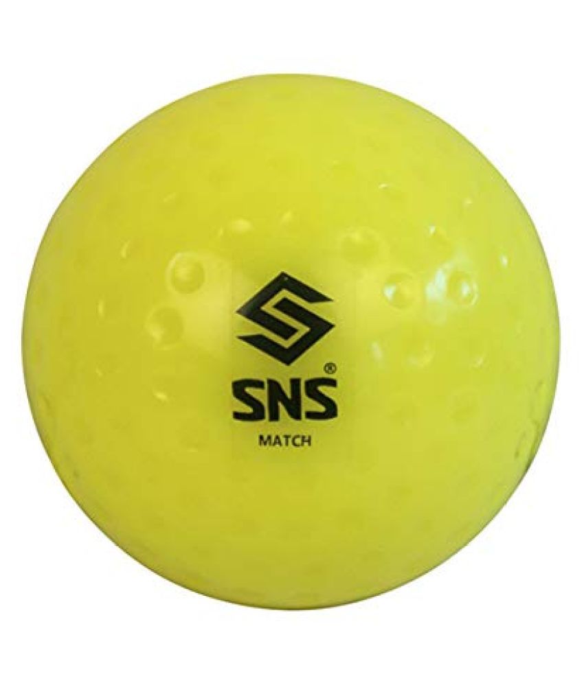 SNS Match DIMPLE Hockey Balls Box of 6. (Yellow) Buy Online at Best