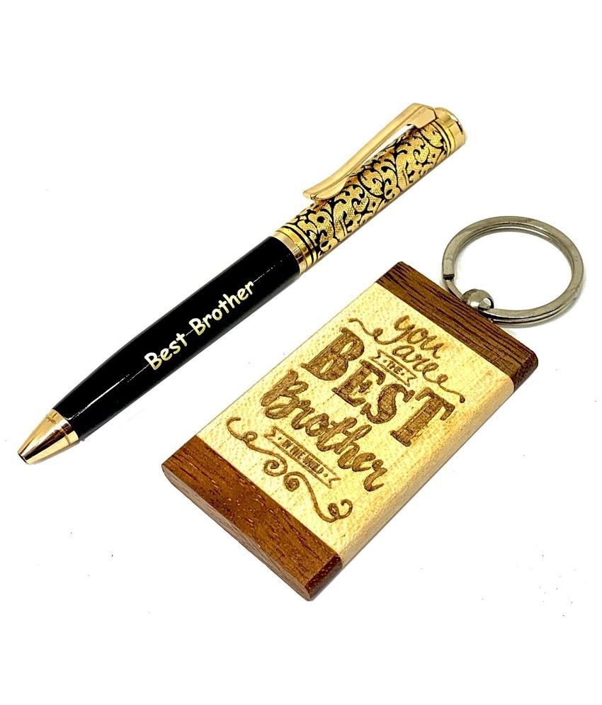 Crownlit Pen and Key Chain Gift Combo for Gifting to Brother with