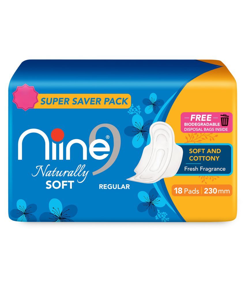 NIINE Naturally Soft Regular 54 Sanitary Pads Pack of 3 Buy NIINE