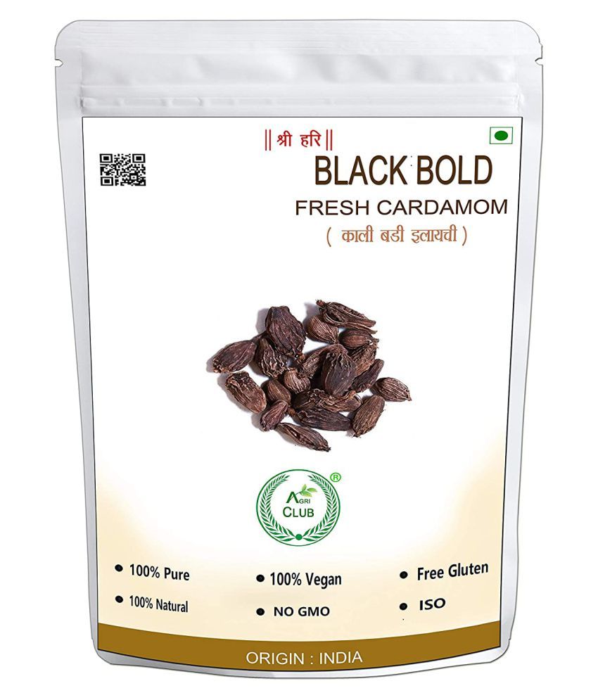     			Agri Club Black Bold Cardamom 200gm, Kali Elaichi