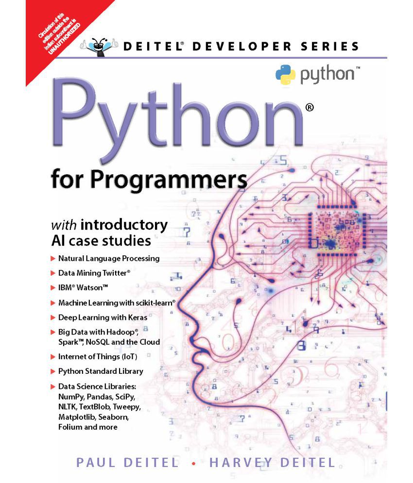     			Python for Programmers| First Edition| By Pearson