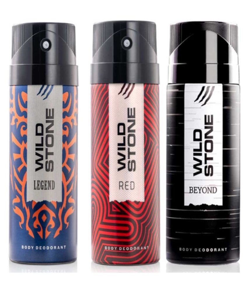     			Wild Stone Beyond, Legend and Red Deodorant for Men, Pack of 3 (150ml each)