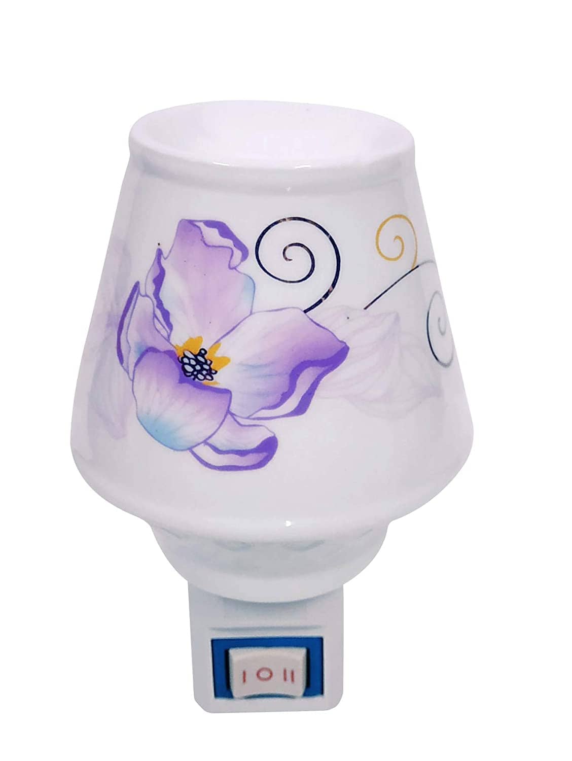 Sleek Electric Ceramic Aroma Diffuser Oil Burner Night Lamp for Home