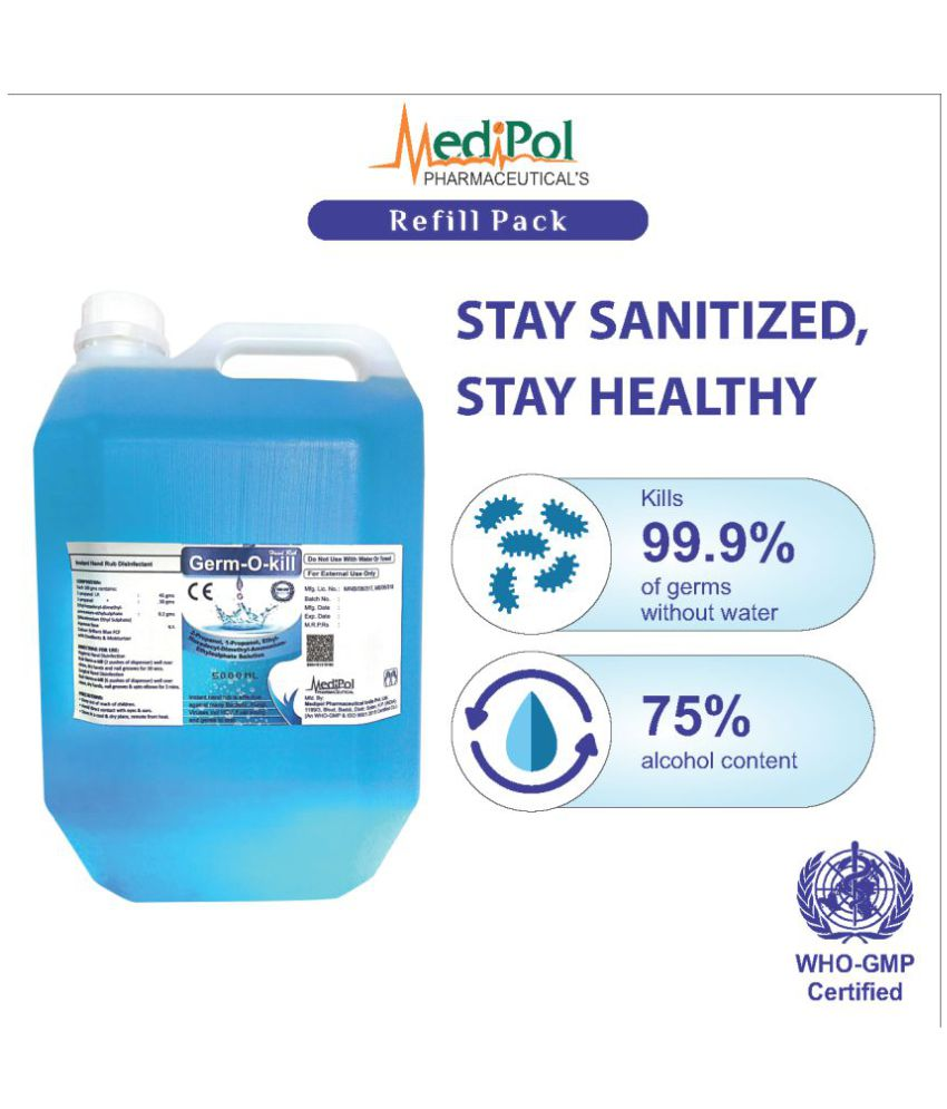 medipol Germ O Kill Can Hand Sanitizer 5000 mL Pack of 1 Buy medipol