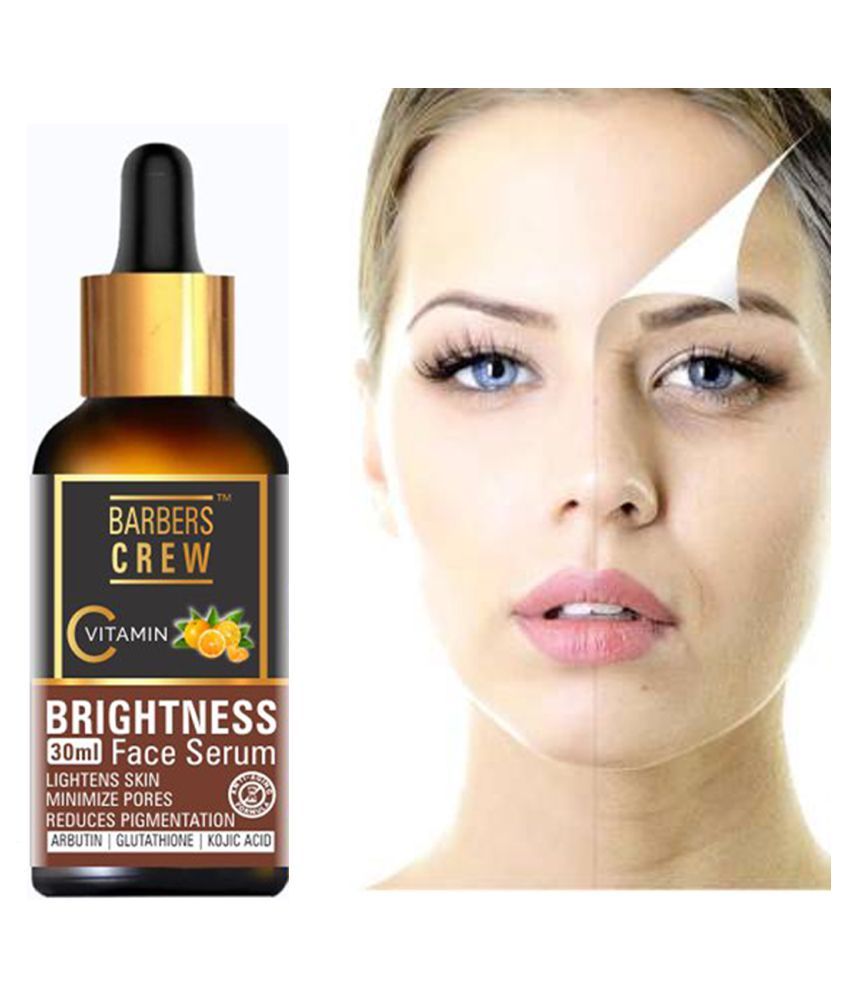     			Barbers Crew Vitamin C 20% Brightness Facial Serum- For Skin Anti Aging & Glowing Skin- Face Serum 30 mL