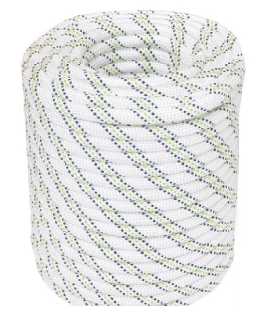Sahas Braided 10mm 50 mtr White Nylon Climbing Rope Buy Online at Best