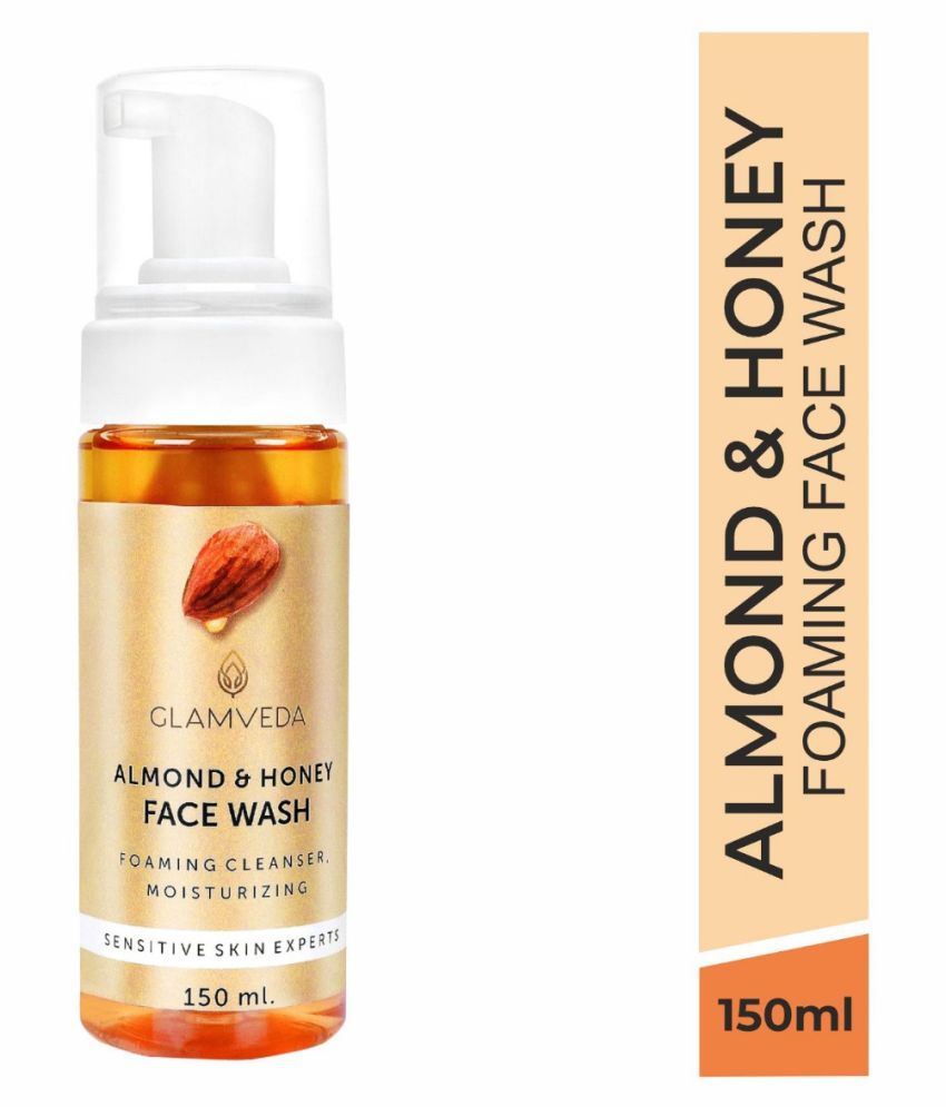 Glamveda Almond & Honey Nourishing Foaming Face Wash 150 mL