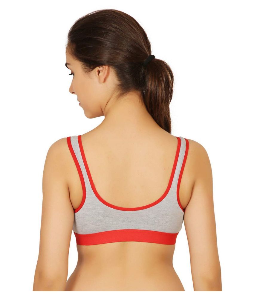 Buy S R Multi Cotton Solid Sports Bra Online at Best Prices in India