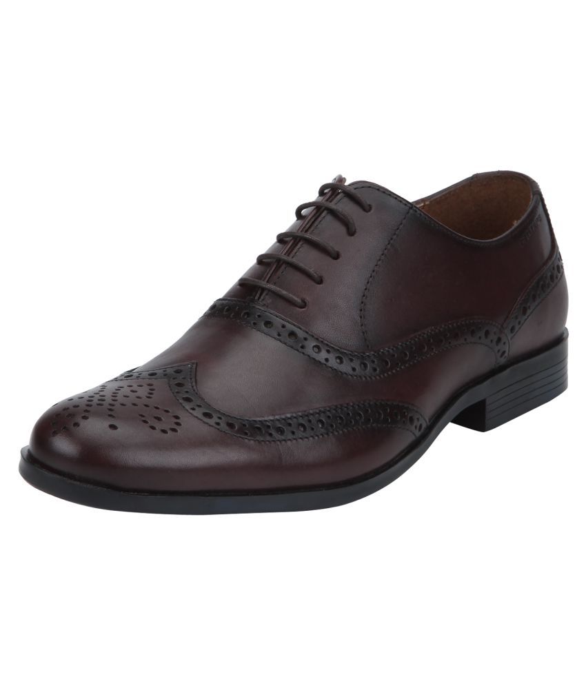 red tape brown brogue shoes