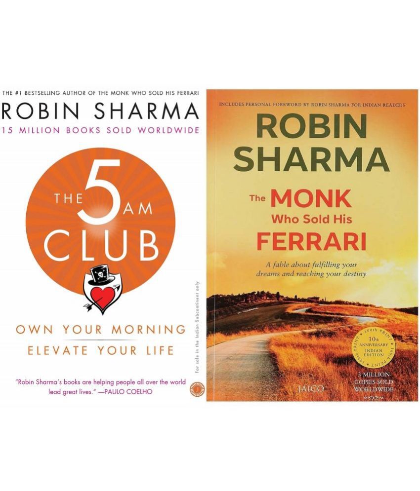 The 5am Club: Change Your Morning, Change Your Life & The Monk Who Sold his  Ferrari English Paperback ( set of 2 books ) By Robin Sharma: Buy The 5am  Club: Change