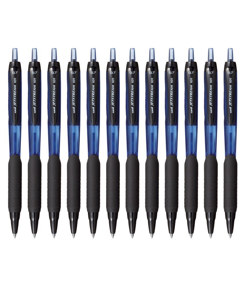     			UNI-BALL UNJSP101BL12 Jetstream Roller Ball Pen Set - Pack of 12 (Blue)