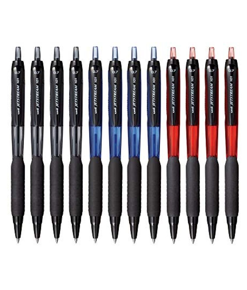     			uni-Ball Jetstream SXN101 Roller Ball Pen Combo, (Blue Ink 4 Pcs, Black Ink 4 Pcs & Red Ink 4 Pcs)