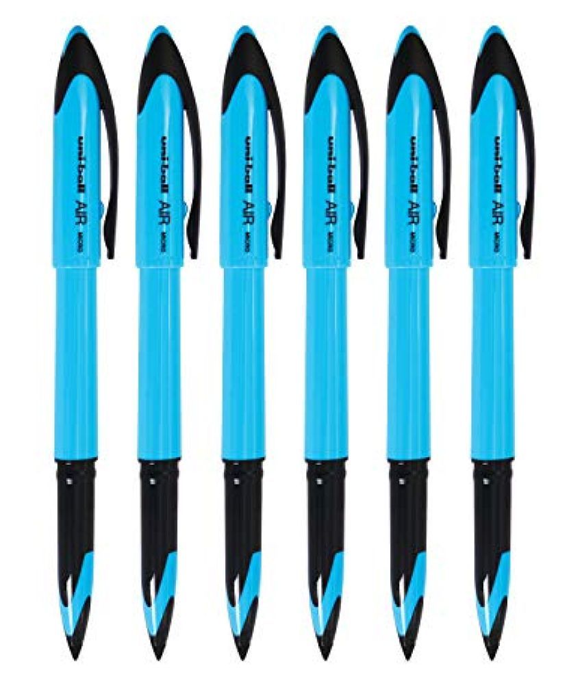     			Uniball UNBLP188BL6 Air Roller Ball Pen Set - (Blue,6 Pieces)