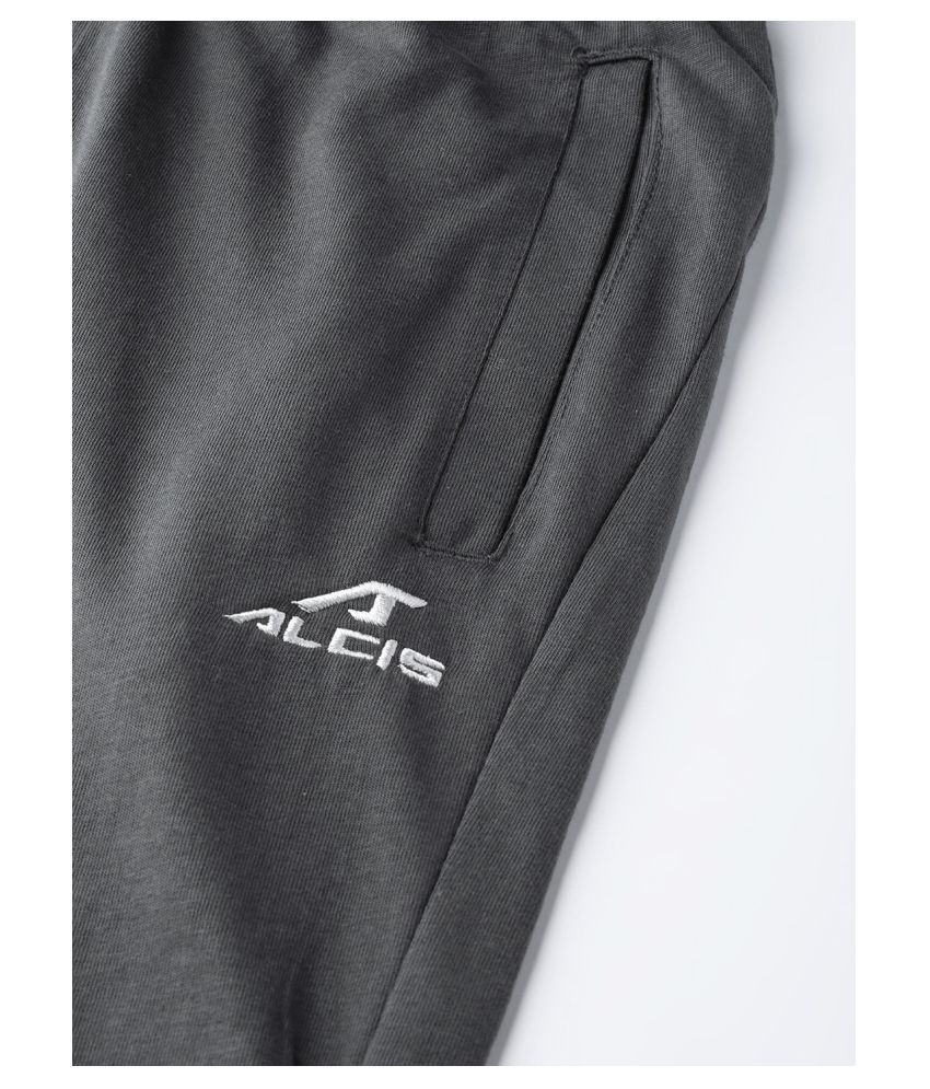 grey polyester track pants