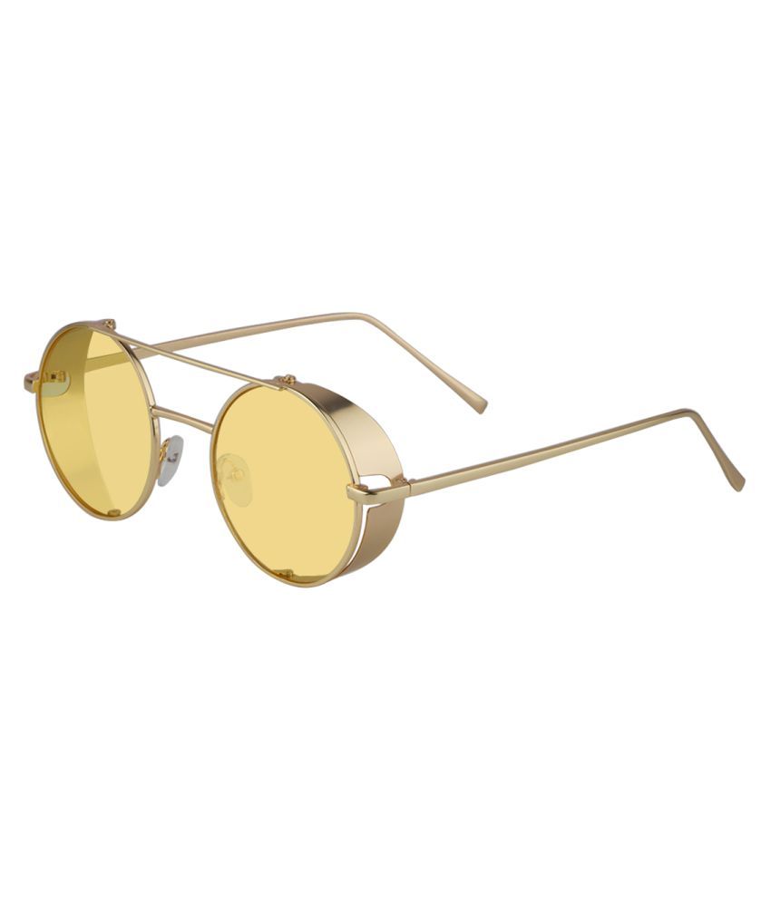 Zyaden Yellow Round Sunglasses Sun 318 Buy Zyaden Yellow 