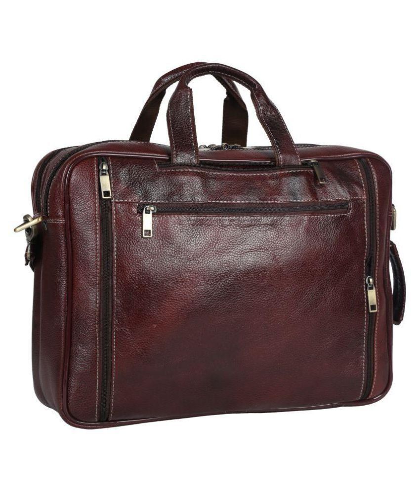 branded leather office bags