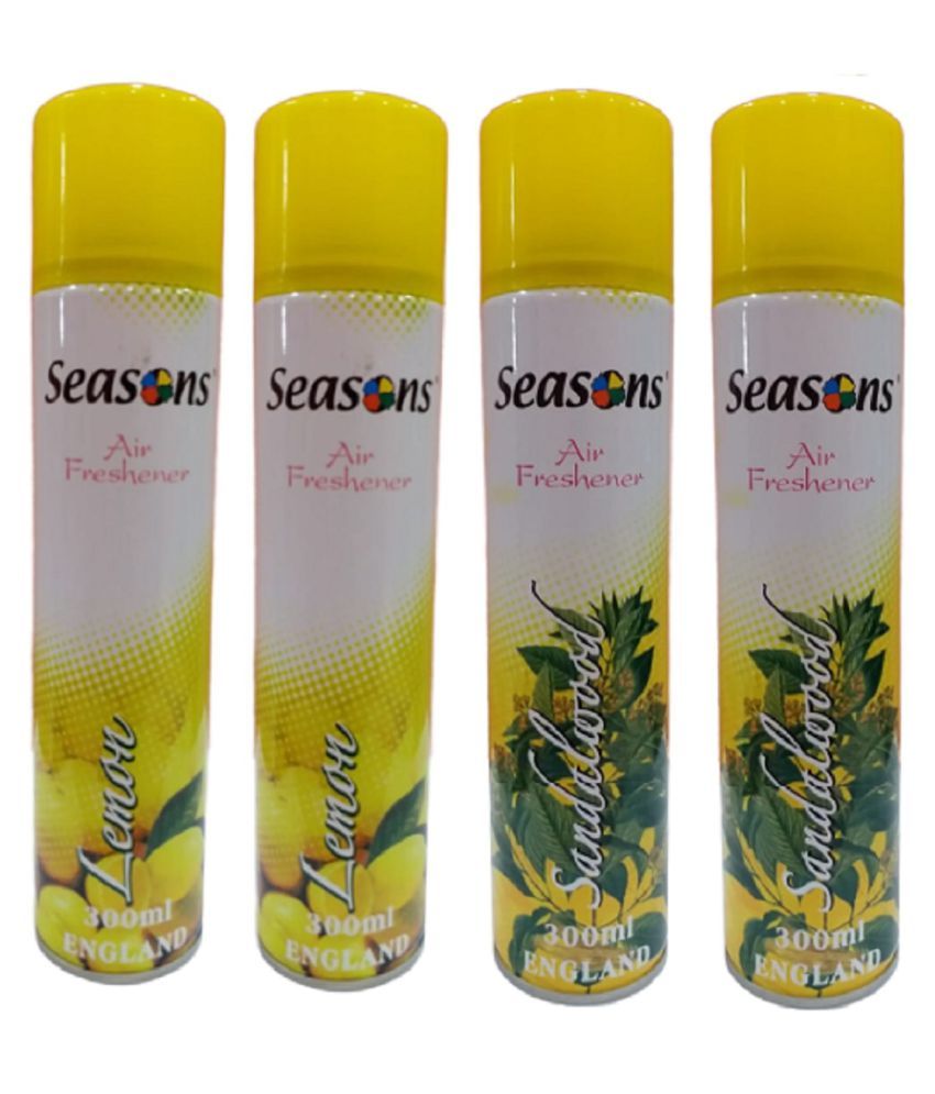 Seasons Air Freshener Room Freshener Spray LEMON,SANDALWOOD 300 mL Pack of 4 Buy Online at Best